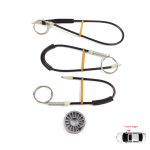 BWR5553 Langų pakėlimo mechanizmo taisymo komplektas de&scaron;inėms durims Mitsubishi Colt CZC Cabriolet RG 2006-2009 98031402