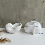 Conch Candle Jar Silicone Molds Diy Handmade Scented Wax Jewelry Storage Box Making Molds Plaster Cement Mould Home Decor Craft MIT 13*7.4*8.1cm