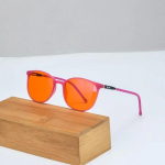 Moteriski akiniai mėlynos &scaron;viesos filtruojantys akiniai Oranžiniai lę&scaron;iai Moteri&scaron;ki akinių rėmeliai maži dydžio vintažiniai akinių rėmeliai raudonas lę&scaron;is padeda geriau miegoti