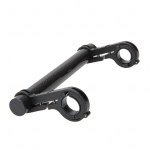 Dviračio vairo prailgintuvas Stipri fiksavimo jėga Juodas dviračio prailginimo rėmas 30 mm horizontaliam