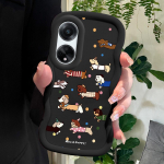 Dažytas ra&scaron;tas Big Wave Edge Mink&scaron;ta silikoninė medžiaga Macaron telefono dėklas, atsparus smūgiams, apsauginis guminis dėklas, skirtas OPPO Reno Realme OPPO A32 mėlyna