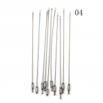10 vnt Fashion Hiking Tool Vielinis raktų pakabukas Kabelis Raktų pakabukas nerūdijančio plieno 10/15/20 cm 2.0mm*200mm