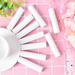 100 vnt Exquisite Portable Tube lūpų balzamo tūbelės talpyklė su dangteliu Universalus 5 ml tu&scaron;čias lūpų dažų buteliukas lūpų blizgis balta