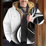 Vyri&scaron;ka retro spausdinimo striukė Vyri&scaron;ka pavasario ir rudens laisvalaikio tendencija striukė su užtrauktuku su gobtuvu XXXXXXL