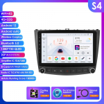Ossuret For Lexus IS250 200 300 350 2006 2007 2008-2012 Android Automobilio radijas 2din Multimedia Vaizdo grotuvas GPS Navigacija Stereo 4G DSP I&scaron;manusis Carplay S4 8Core 4G 32G AI
