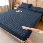 Visų sezonų skalbtos medvilnės dygsniuotas čiužinio užvalkalas - Apsauga nuo dulkių su paklode 180cmx200cm Quilted Sheet