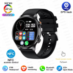 2025 Naujas GPS Sekimo I&scaron;manusis Laikrodis Moterims AMOLED HD Ekranas &Scaron;irdies Ritmas Kraujo Spaudimas BT Skambutis IP68 Vandeniui Atsparus I&scaron;manusis Laikrodis Huawei Xiaomi Black Silicone