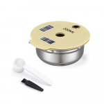 Daugkartinio naudojimo kavos kapsulės BOSCH-s aparatui Tassimo Happy Vivy Nerūdijančio plieno užpildomas kavos aparato filtras 180ML/220ML