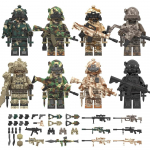 Kolekcija-Karinės Serijos Specialiųjų Pajėgų Dėlionė Surinkimo Konstruktoriai Žaislas Minifigūrėlės