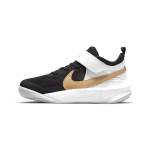 Nike Team Hustle D10 PS Juodi Balti Metalinio Aukso Vaikų Sportbačiai Photon-Dust CW6736-002 28