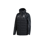 Adidas Real Madrid SSP Pūkinė striukė su gobtuvu Vyri&scaron;ka vir&scaron;utinė apranga Juoda GD4258 S