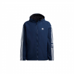 Adidas Originals Lock-Up Pf Striukuotas Logotipo Spaudinys Ir Dvipusis Dizainas Vyri&scaron;kas Vir&scaron;utinis Drabužis Tamsiai Indigo HL9188 S