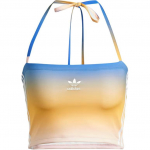 Adidas Originals vamzdelio tipo vir&scaron;utinė dalis su gradientu, prigludusi, patogi, elastinė, be petne&scaron;ėlių, moteri&scaron;ki vir&scaron;utiniai drabužiai, mėlyna, JF8270 L
