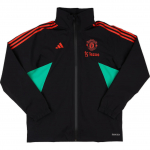 Adidas Manchester United 2022-23 Dryžuota Retro Patogi Madinga Striukė Unisex Striukė Juoda IA7268 M