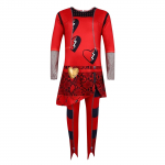 Raudonos vientisos pėdkelnės Helovino kostiumo scenos drabužiai 150 raudona