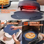 Silikoniniai stovai oro gruzdintuvei Ninja Crispi, Padėkliukai puodams Ninja Crispi oro gruzdintuvės priedams, Ne&scaron;iojamas stiklinis oro gruzdintuvas mėlyna