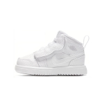 Jordan Air 1 Mid Alt Fuel Patogūs kasdieniai auk&scaron;takulniai vaik&scaron;čiojimo batukai Kūdikio batukai Balti AR6352-109 US 10C