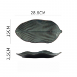 Keraminiai indai Netaisyklingų lapų vakarienės lėk&scaron;tė Dekoracijos Su&scaron;i indas Namai Restoranas Didelė žuvies lėk&scaron;tė Indai ir lėk&scaron;čių rinkiniai