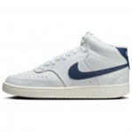 Nike Court Vision Patogūs Universalūs Žemi Neslystantys Patvarūs Vidutinio Auk&scaron;čio Riedlenčių Batai Moteri&scaron;ki Sportbačiai Balti Mėlyni CD5436-109 36.5