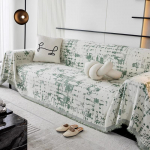 &Scaron;enilinė sofos užtiesalas Keturių sezonų universalus Visapusi&scaron;kas sofos užvalkalas Apsauga nuo dulkių Vieno gabalo sofos užvalkalas Audinys Pagalvėlė 180*130cm