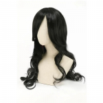 Anime Shego Cosplay Perukas 80cm Ilgas Garbanotas Banguotas Juodas Perukas Cosplay Plaukai Kar&scaron;čiui Atsparūs Sintetiniai Perukai as the picture-