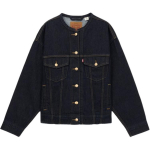 Levis 90s Laisvo kirpimo Pečių Universalus Paprastas Striukė Moteri&scaron;ka Striukė Tamsiai Mėlyna 001C2-0001 S