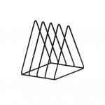 Daugiafunkcinis trikampis CD laikiklis, vinilinių plok&scaron;telių laikiklis stalui, knygų lentynos organizatorius knygoms/žurnalams, taupantis vietą