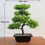 Dirbtinė pu&scaron;ies vestuvių gėlių kompozicija: Žalias pinigų medis bonsai namų dekoravimui