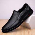 nauji vyri&scaron;ki verslo kasdienio stiliaus odiniai batai patogūs odiniai loferiai vyrams lauko kvėpuojantys madingi vyri&scaron;ki batai universalūs zapatos 46 juoda