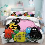 Barbapapa Animacinis Anime Antklodės Užvalkalų Rinkinys Kawaii Carebears Antklodės Užvalkalas Pagalvės Užvalkalas Vaikų Lovos Patalynės Rinkinys Dekoracija Viso Queen King Dydžio 135x200cm