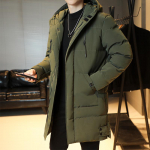 Žieminė vyri&scaron;ka ilgos parko &scaron;iltos striukės vilnos pamu&scaron;alas su gobtuvu vėjo paltas Storas medvilninis pamink&scaron;tintas Thermal Parkas Plius dydis 8XL 7XL žalia