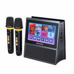 Ne&scaron;iojama SANSUI W200 karaoke sistema su KTV ir CN ki&scaron;tuku (adapteris įtrauktas) juoda spalva