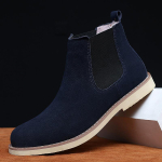 Vyri&scaron;ki Batai Prabangūs Pavasariniai/Žieminiai Eleganti&scaron;ki Chelsea Batai Vyrams Karvės Zom&scaron;as Oda Mėgėjų Laisvalaikio Batai Didelis Dydis 47 Zapatillas Hombregy 37 black