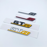 2017 m. plok&scaron;čių raidžių ABS emblema geltona R GT GTR, skirta Mercedes Benz AMG automobilio bagažinės vardinės lentelės ženklelio logotipo lipdukas chromas blizgus glossy black GT