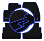 CARLUX-BLUE automobiliniai kilimėliai skirti: Ford Kuga MK2 visureigis (2012&ndash;2019 m)