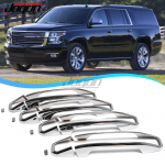 Chevrolet Chevy Suburban Tahoe, GMC YUKON XL, Cadillac Escalade Chrome Automobilio Durų Rankenos Dangtelis Apdaila Automobilio Rankenos Rėmas