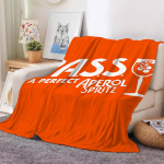 Aperols Spritz flanelinis pledas &Scaron;iltas ir mink&scaron;tas Tinka miegamajam svetainei sofai-lovai biurui kelionėms stovyklavimui 30x40in