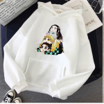 Kawaii Demon Slayer Hoodie Japoni&scaron;kas grafinis Anime Hoodie Tops Drabužiai XS