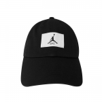 Jordan Logo Medvilninė beisbolo kepuraitė Unisex kepurės Juoda FD5181-010 S/M