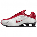 Nike Shox R4 kvėpuojantys bėgimo bateliai vyri&scaron;ki Sidabriniai Raudoni HQ1988-009 41