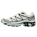 SALOMON XT 6 žemi bėgimo batai su Mud Contagrip&reg; padu Unisex Husky White Gray Ice Blue 492578 44
