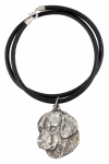 Golden Retriever - Necklace with dog, silver-plated pendant for dog fan, unique jewelry by Art-Dog brand sidabras