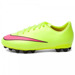 Nike Mercurial Victory 5 Jr Ag Dirbtinės žolės Neslystantys Smūgius sugeriantys Žemi Futbolo Batai Vaikams Sportbačiai Žali Raudoni 651637-760 32