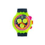 SWATCH Unisex 47mm Žalias laikrodis SB06J100 SB06J100 Green