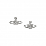 Vivienne Westwood Mini Reljefiniai Studs Klasikiniai Saturno Kristaliniai Reljefiniai Auskarai Moteri&scaron;ki Auskarai Žalvaris 6202003302P116P116 Box