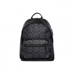 Kuprinė Coach West 35 Classic, užsegama užtrauktuku, didelės talpos, su monograma, padengta drobė ir versta oda, vyri&scaron;ka kuprinė, juoda 2736-QBAF4 Basic Set (Bag+Dust Bag)