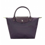 Longchamp paprastas užsegamas užtrauktuku didelės talpos perdirbto poliamido drobės koldūno formos rankinė maža moteri&scaron;ka rankinė giliai violetinė 1621919645 Dark Purple