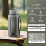 Philips Ne&scaron;iojamas virdulys AWP2785 Elektrinis virdulio puodelis 5 temperatūros nustatymai 1000ml SUS316 nerūdijantis plienas