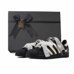 Adidas Originals SUPERSTAR Skateboard Shoes Unisex Low top Black EG4959(Team384-BOX) 35⅔