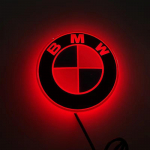 BMW automobilio LED logotipas Priekinis Galinis Emblema &Scaron;viesos Ženklelis Lempa BMW E82 E90 E91 E92 E93 E60 E61 F10 F07 E39 E63 E64 F12 F13 F30 E87 F20 balta